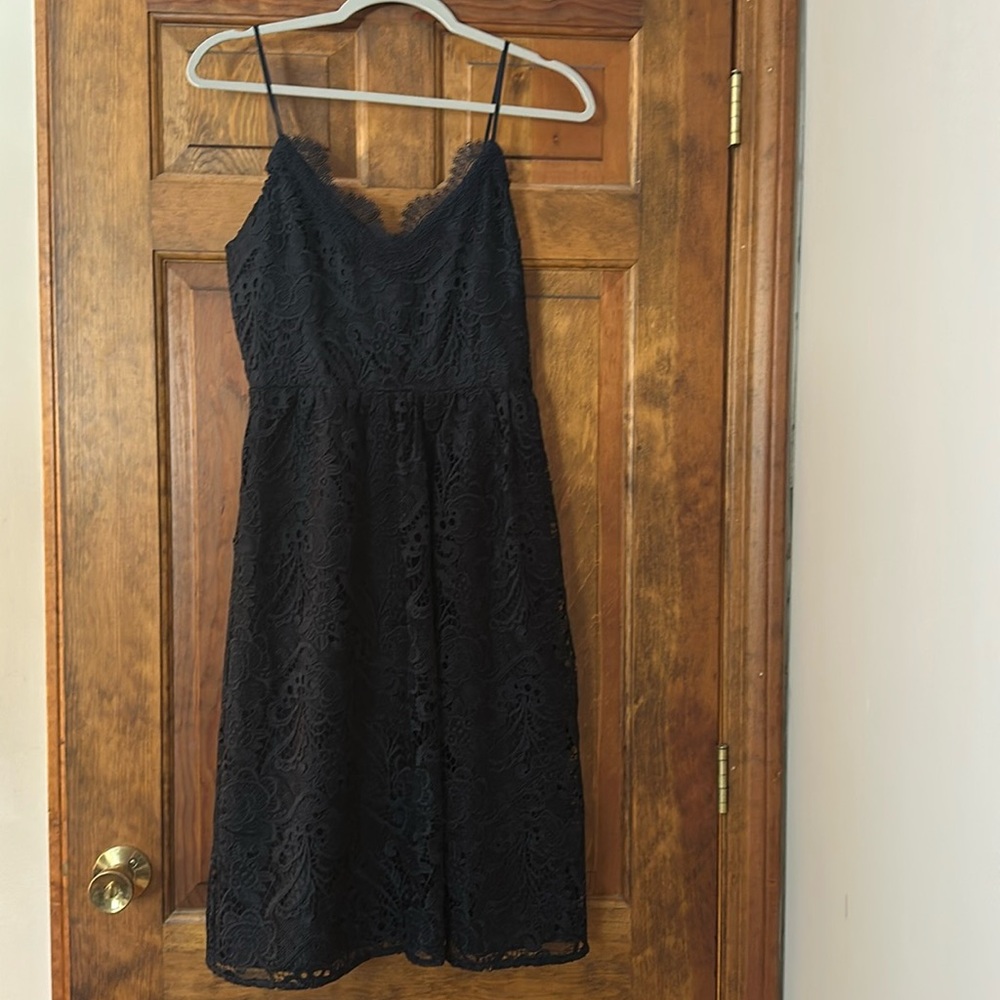 Express navy blue lace dress